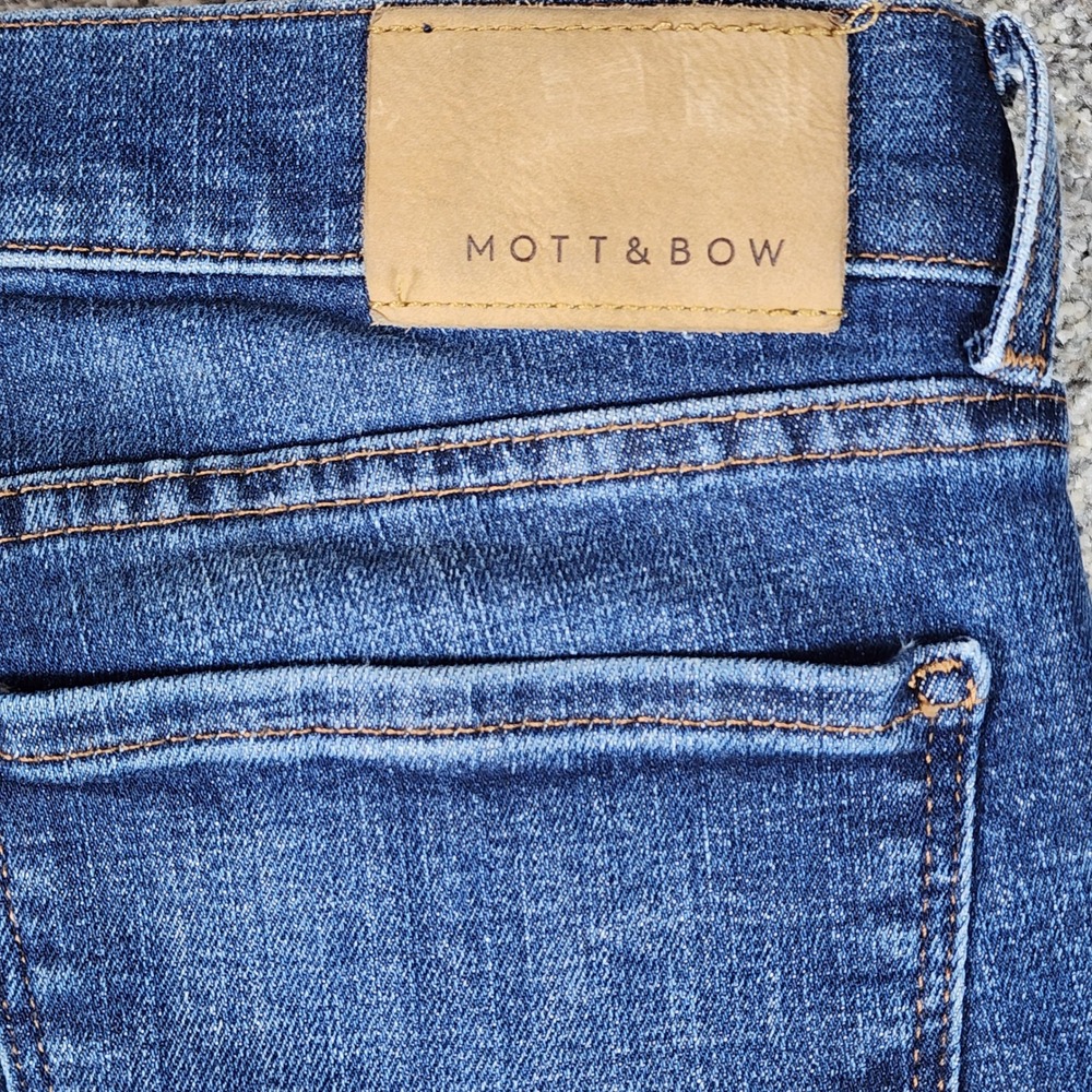 Mott & Bow Jeans Mens 31x30 Slim Fit Medium Wash Stretch Denim Excellent - Picture 9 of 14